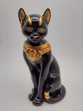 Lenox China Egyptian Cat Figurine 24k Gold Trim